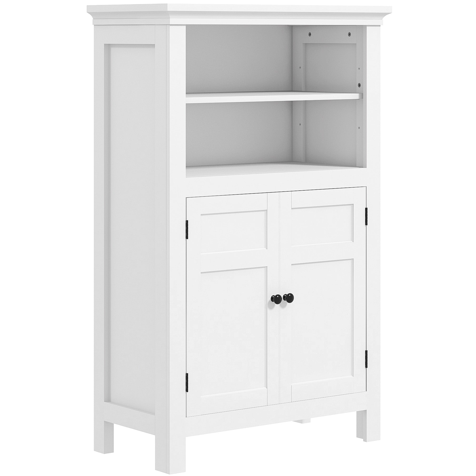 Multi-Storage Modern Bathroom Cabinet - White-0