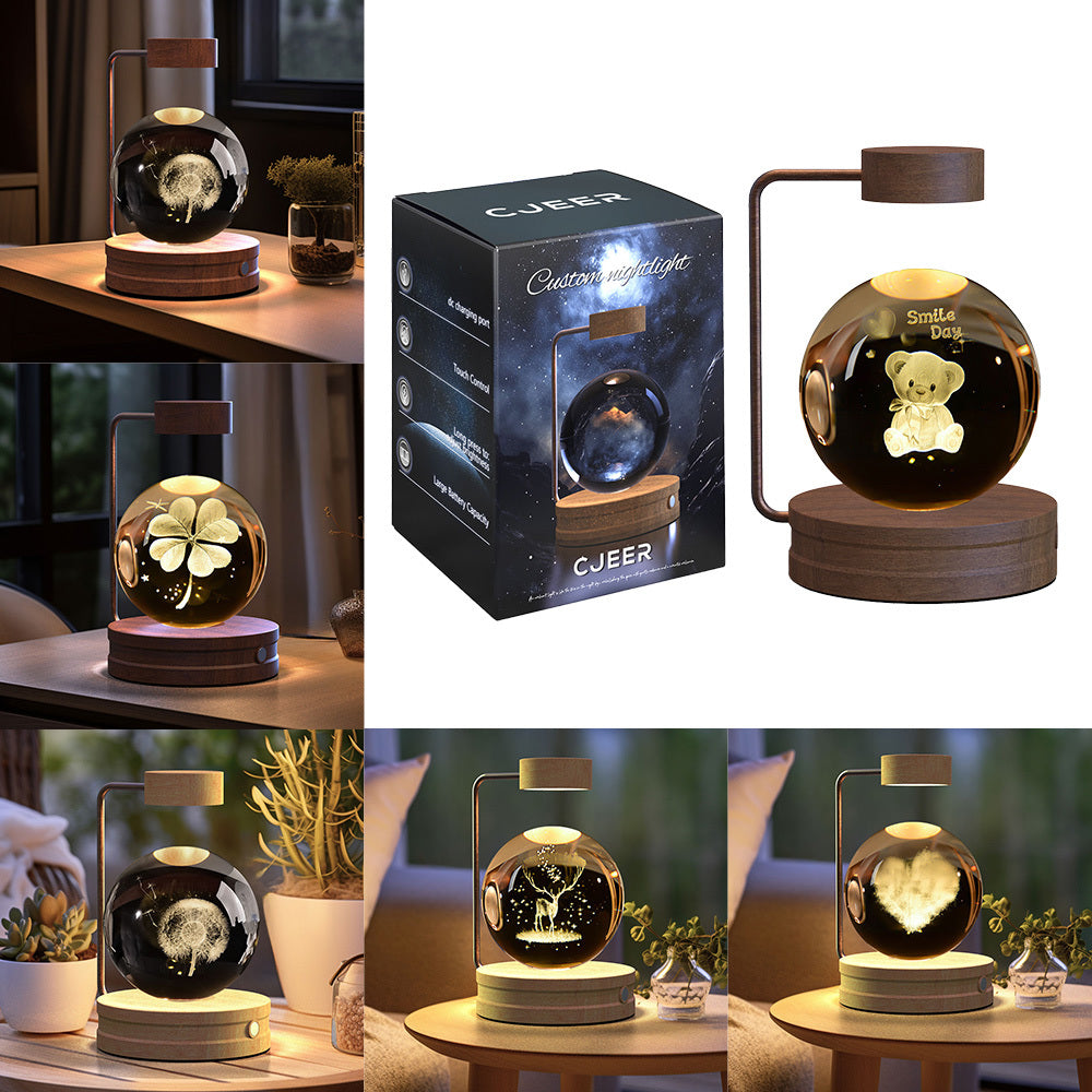 Crystal Dinosaur Night Light